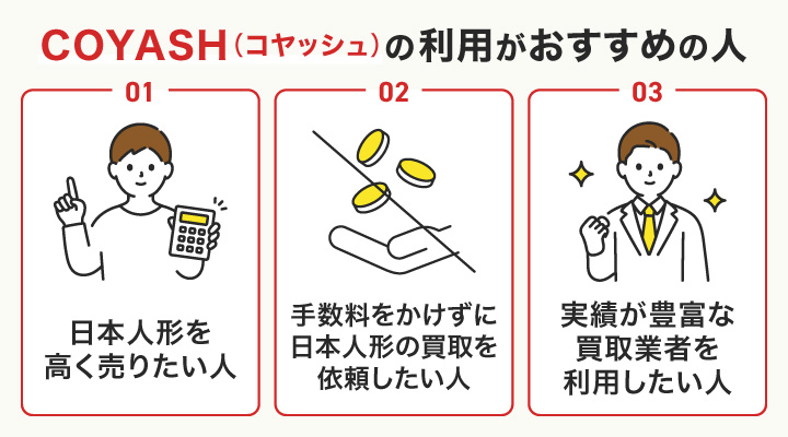 COYASH（コヤッシュ）の利用がおすすめの人