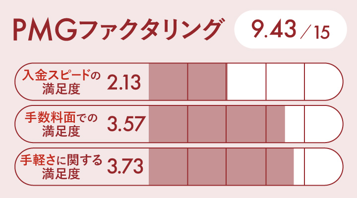 PMGファクタリングのレーダーチャート